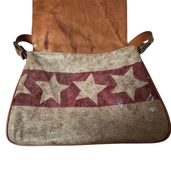 Isabella Fiore Rare Vintage Patriotic Heathered Shimmer Design Purse - Picture 5 of 16